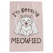 ねこに夢中！ ミディアムペーパーバッグ (正面)