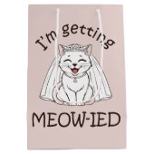 ねこに夢中！ ミディアムペーパーバッグ (裏面)