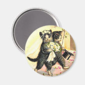 ねこねこウェディング マグネット (正面/裏面)