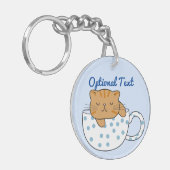 ねこねこカフェスタイルのコーヒー キーホルダー (正面左)