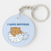ねこねこカフェスタイルのコーヒー キーホルダー (裏面)