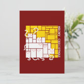 ねこねこクリスマススクエアキャッツ 招待状 (スタンド正面)