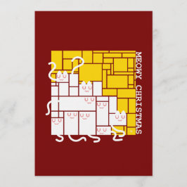 ねこねこクリスマススクエアキャッツ 招待状