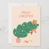 ねこねこクリスマス - イタズラなネコの楽しみ シーズンカード (正面)