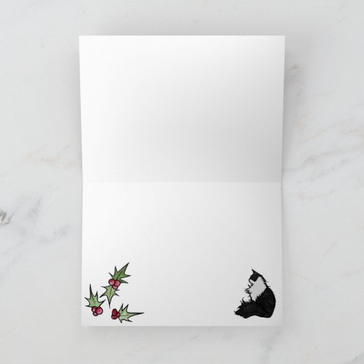 ねこねこクリスマス カード (内部)