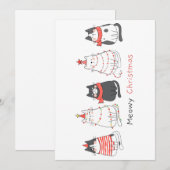 ねこねこクリスマス シーズンカード (正面/裏面)