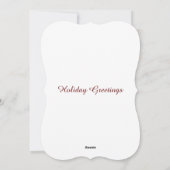 ねこねこクリスマス フラット ホリデー カード (裏面)