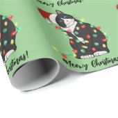 ねこねこクリスマス 猫好きのためのホリデー ラッピングペーパー (ロールコーナー)