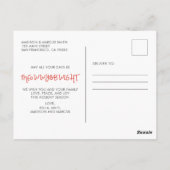 ねこねこシーズン | 面白いホリデーグリーティング ポストカード (裏面)