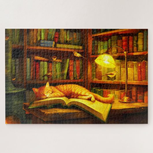 ねこのまだわりかわいい子猫ギフト猫好き ジグソーパズル (横)