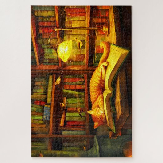 ねこのまだわりかわいい子猫ギフト猫好き ジグソーパズル (縦)