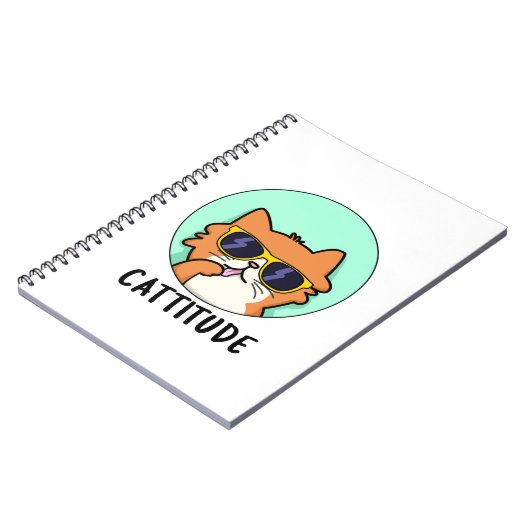 ねこぷん面白い態度猫ぷん ノートブック (左側)