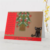 ねこまつかの折りたたみグリーティングカード カード (黄色い花)