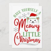 ねこみたいなクリスマス シーズンカード (正面/裏面)