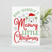 ねこみたいなクリスマス シーズンカード (スタンド正面)