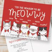 ねこらしい季節 | 面白いホリデーグリーティング ポストカード