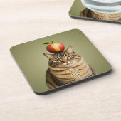 ねこりんご コースター (左側)