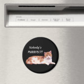 ねこオレンジとホワイトマグネット マグネット (インサイチュ (食洗機))