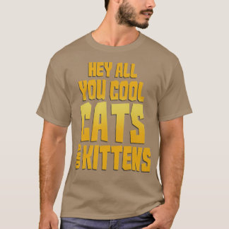 ねこカッコいいと子猫 Tシャツ