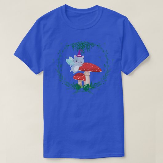 ねこキノコの自然の農場 Tシャツ (デザイン正面)