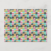 ねこギフト | かわいいねこパターン ポストカード (裏面)