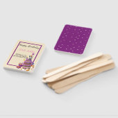 ねこケーキ紫の誕生日 ハンドファン (組立なし)