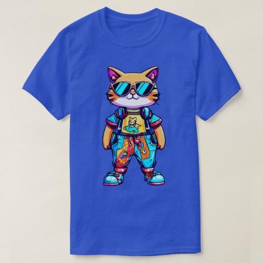 ねこゲーマー Tシャツ (デザイン正面)