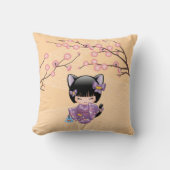 ねこコケシ人形 – 猫耳ゲイザーガール クッション (正面)