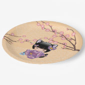 ねこコケシ人形 – 猫耳ゲイザーガール ペーパープレート (アングル)