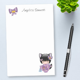 ねこコケシ人形 – 猫耳ゲイザーガール ポストイット