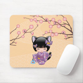 ねこコケシ人形 – 猫耳ゲイザーガール マウスパッド