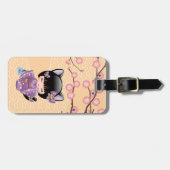 ねこコケシ人形 – 猫耳ゲイザーガール ラゲッジタグ (正面横)