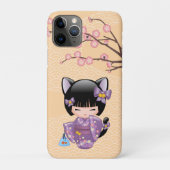 ねこコケシ人形 – 猫耳ゲイザーガール Case-Mate iPhoneケース (裏)