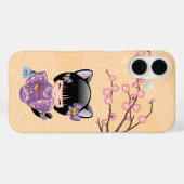 ねこコケシ人形 – 猫耳ゲイザーガール Case-Mate iPhoneケース (裏面 (横))