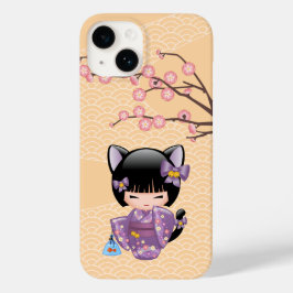 ねこコケシ人形 – 猫耳ゲイザーガール Case-Mate iPhone 14ケース