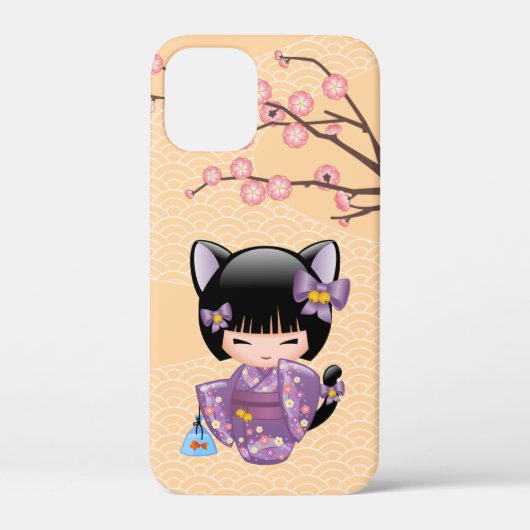 ねこコケシ人形 – 猫耳ゲイザーガール Case-Mate iPhoneケース (裏面)