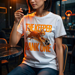 ねこゴールキーパーTシャツ – 面白いサッカーギフト Tシャツ
