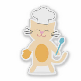 ねこシェフステッカー シール