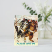 ねこスケートパーティー招待状 〜 EZ2カスタマイズ 招待状 (スタンド正面)