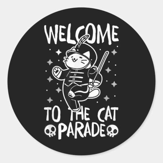 ねこパレードへようこそ ラウンドシール (正面)
