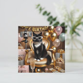 ねこビジネスママパーティー招待状 招待状 (スタンド正面)