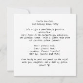 ねこビジネスママパーティー招待状 招待状 (裏面)