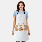 ねこビスケットづくり エプロン (着用した状態)