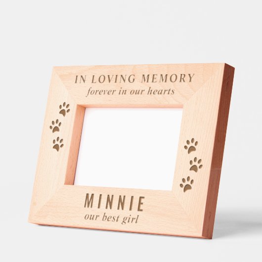 ねこペット記念館 レーザー彫刻フレーム (左)