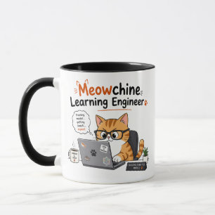 ねこマシンラーニングエンジニア マグカップ