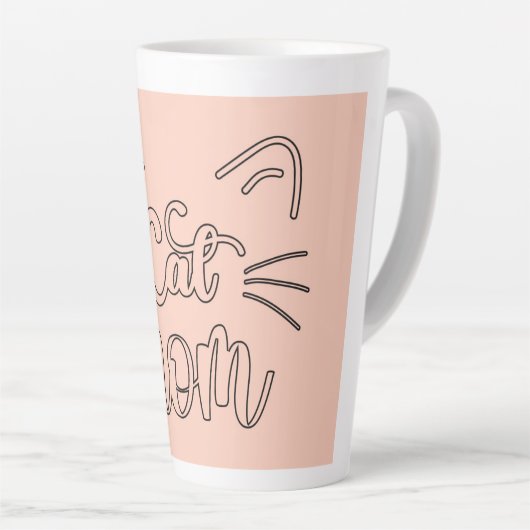 ねこママのマグ カフェラテマグ (右アングル)