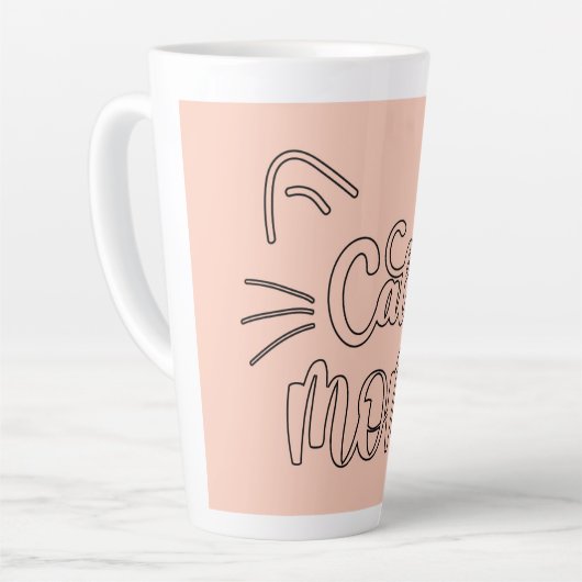 ねこママのマグ カフェラテマグ (左アングル)