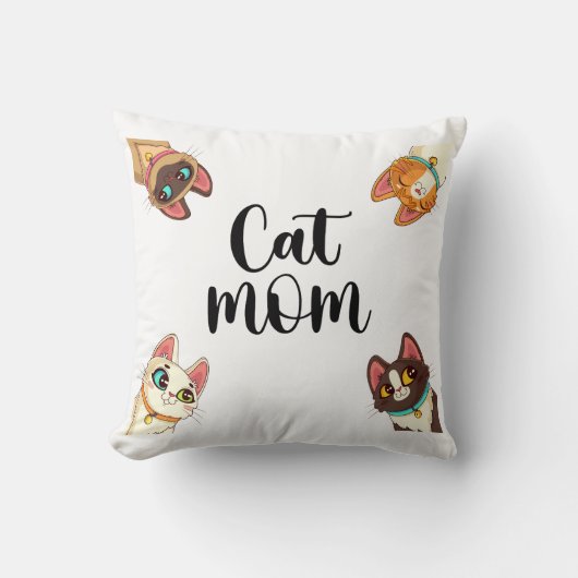 ねこママ クッション (正面)