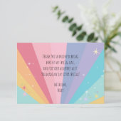 ねこユニコーンミャオジカルバースデー サンキューカード (スタンド正面)