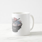 ねこラーメンかわいい コーヒーマグカップ (正面右)
